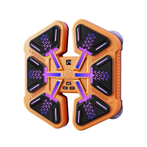 Боксерський тренажер, 6 цілей, 30x31x5 см, Bluetooth, музика, світло, USB, рукавички, MS4642 (В асортименті)