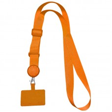 Шнурок для телефону (широкий) 150см Orange