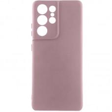 Чохол TPU GETMAN Liquid Silk Full Camera для Samsung Galaxy S21 Ultra Рожевий / Pink Sand