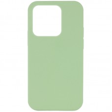 Чохол Silicone Case Full Protective (AA) NO LOGO для Apple iPhone 15 Pro Max (6.7") М'ятний / Mint