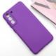Чохол TPU GETMAN Liquid Silk Full Camera для Samsung Galaxy S21 Фіолетовий / Purple