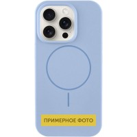 Чохол Silicone Case Full Protective (AA) NO LOGO with MagSafe для Apple iPhone 16 Plus (6.7") Блакитний / Lilac Blue