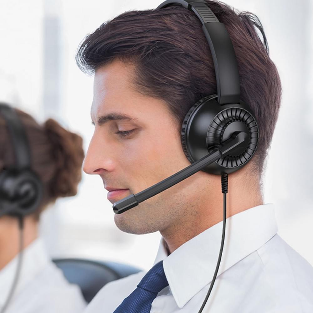 Накладные наушники Hoco W112 Pures (3.5mm/1.8m)