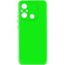 Чохол TPU GETMAN Liquid Silk Full Camera для Xiaomi Redmi 12C Салатовий / Neon Green