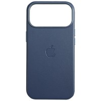 Шкіряний чохол Leather Case (AAA) with MagSafe and Animation для Apple iPhone 17 Pro Max (6.9") Blue