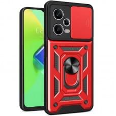 Чохол Ummi Camshield Serge Ring для Xiaomi Redmi Note 12 Pro+ 5G Червоний