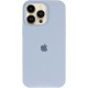 Чохол Silicone Case (AA) Logo with MagSafe для Apple iPhone 12 Pro / 12 (6.1") Блакитний / Lilac Blue