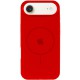 Чохол Silicone Case Full Protective (AA) V2 with MagSafe для Apple iPhone 17 Air (6.5") Червоний / Red