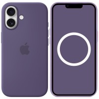 Чохол Silicone case (AAA) with Magsafe and Animation для Apple iPhone 17 (6.3") Purple Fog