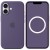 Чохол Silicone case (AAA) with Magsafe and Animation для Apple iPhone 17 (6.3") Purple Fog