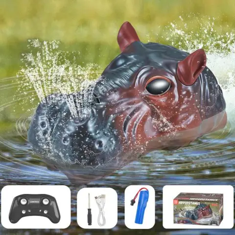 Човен на радіокеруванні SHT 3736AD Hippopotamus 2.4G Black / Brown