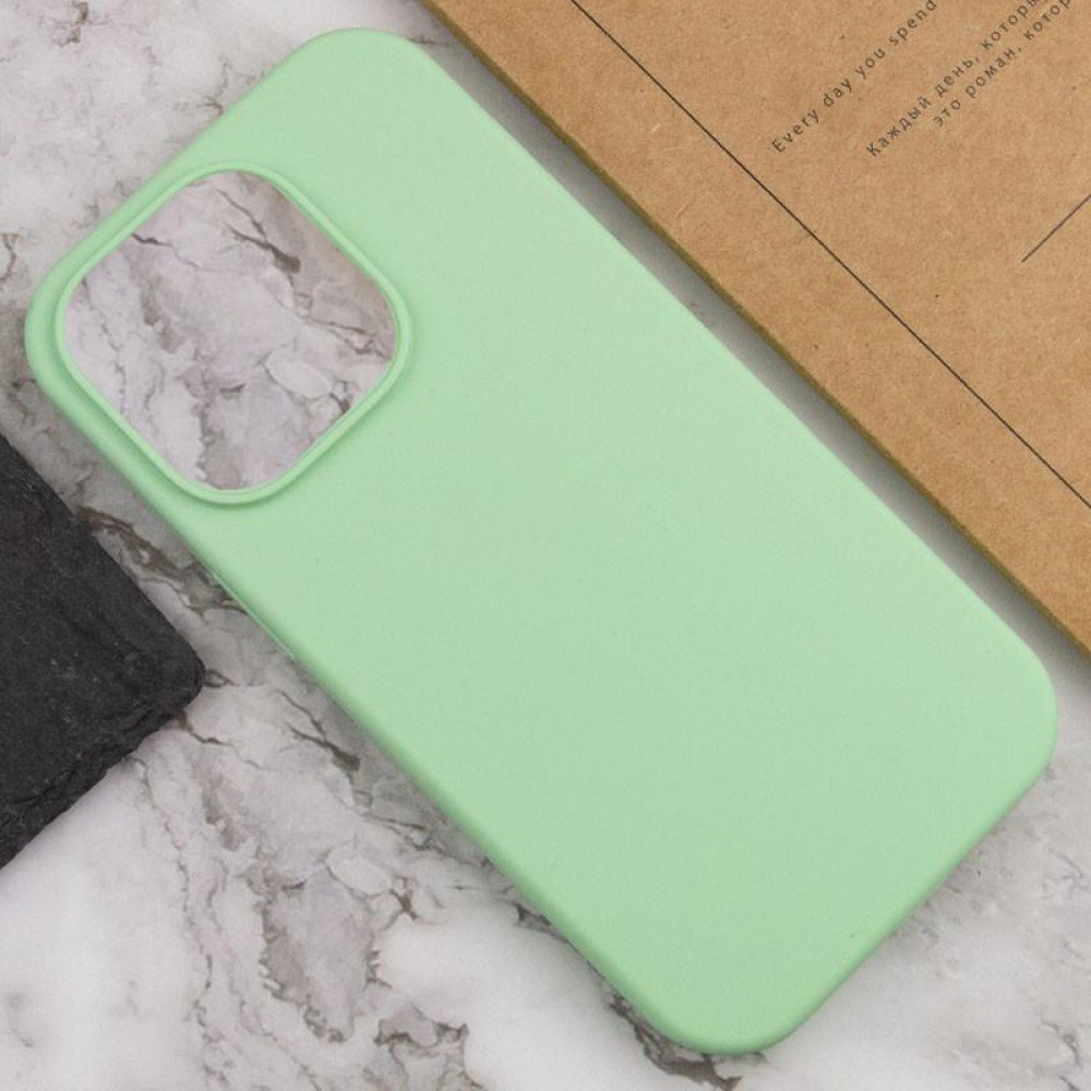 Чохол Silicone Case Full Protective (AA) NO LOGO для Apple iPhone 16 Pro Max (6.9") Зелений / Pistachio