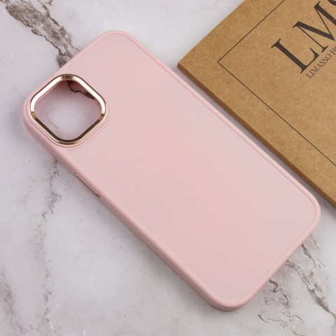 TPU чохол Bonbon Metal Style для Apple iPhone 12 Pro Max (6.7") Рожевий / Light pink