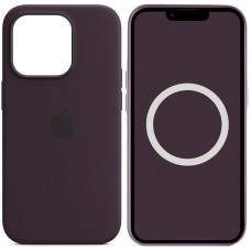 Чохол Silicone case (AAA) with Magsafe and Animation для Apple iPhone 14 Pro Max (6.7") Фіолетовий / Elderberry