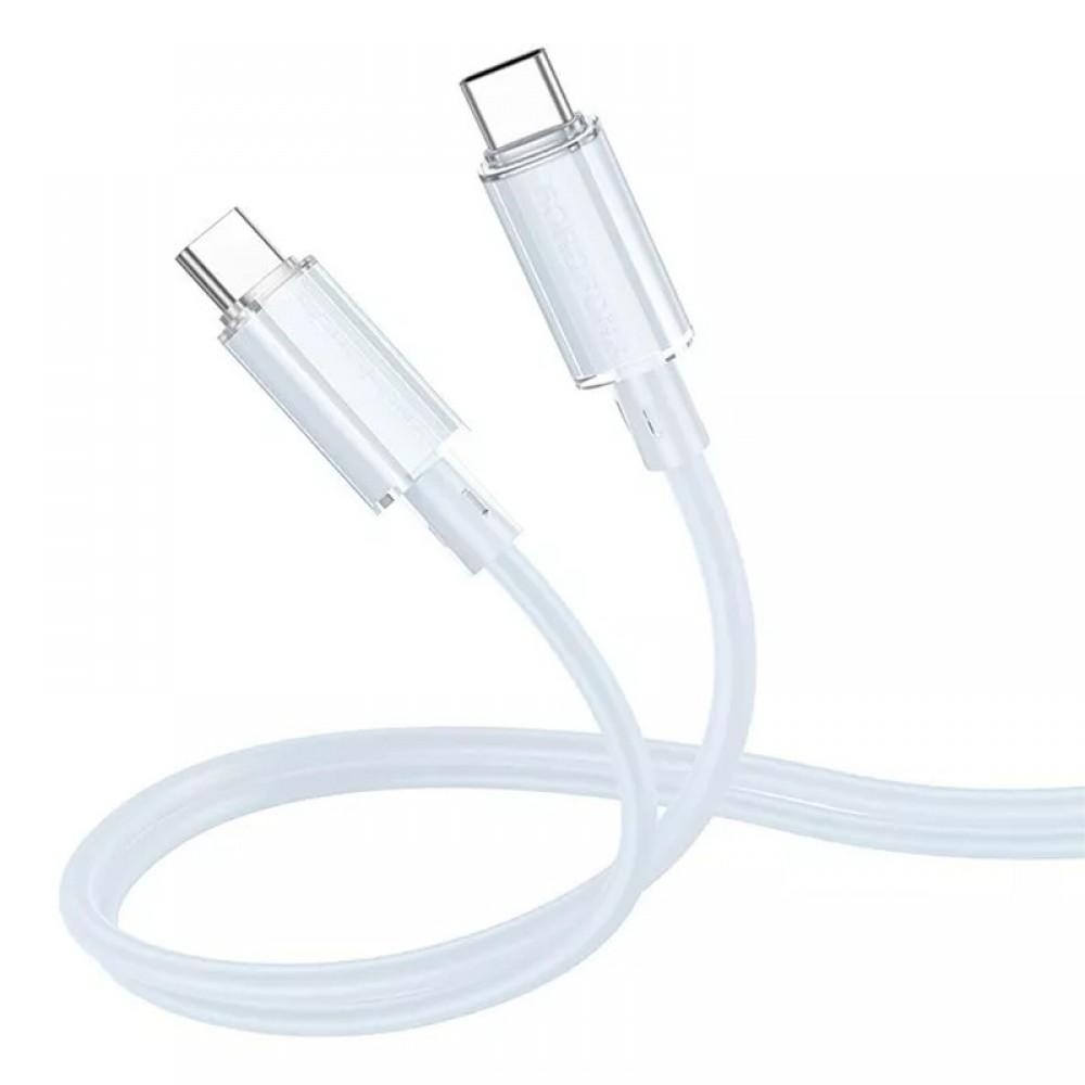 Дата кабель Borofone BX112 Lemon Type-C to Type-C 60W (1m) Blue