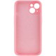 Чохол Silicone Case Full Camera Protective (AA) NO LOGO для Apple iPhone 13 (6.1") Рожевий / Light pink