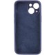 Чохол Silicone Case Full Camera Protective (AA) для Apple iPhone 14 (6.1") Темно-синій / Midnight blue