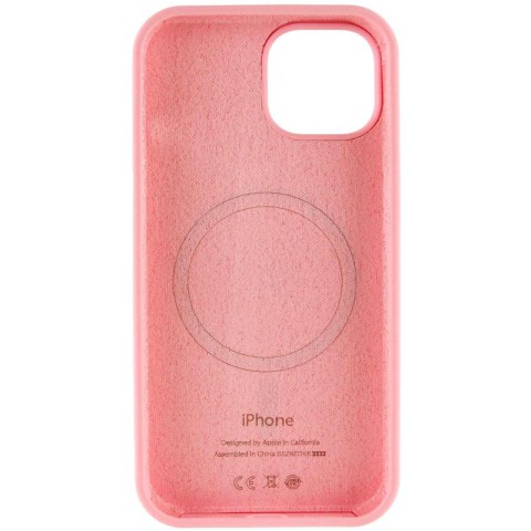 Чохол Silicone Case Full Protective (AA) with MagSafe для Apple iPhone 11 (6.1") Рожевий / Light pink