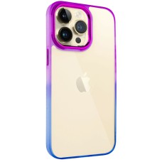 Чохол TPU+PC Fresh sip series для Apple iPhone 13 Pro (6.1") Синій / Фіолетовий