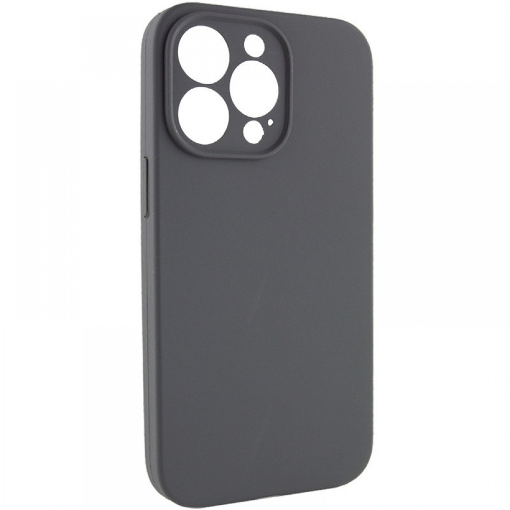 Чохол Silicone Case Full Camera Protective (AA) NO LOGO для Apple iPhone 15 Pro Max (6.7") Сірий / Dark Gray