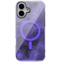 Чохол TPU Shiny Mountain (MagFit) для Apple iPhone 16 (6.1") Purple