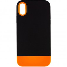 Чохол TPU+PC Bichromatic для Apple iPhone X / XS (5.8") Black / Orange