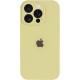 Чохол Silicone Case Full Camera Protective (AA) для Apple iPhone 14 Pro (6.1") Жовтий / Mellow Yellow