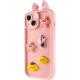 Чохол TPU Toys Case with Ears для Apple iPhone 14 (6.1") Light Pink