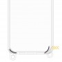 Чохол TPU Transparent with Straps для Apple iPhone 13 / 14 (6.1") Red / White