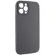 Чохол Silicone Case Full Camera Protective (AA) NO LOGO для Apple iPhone 12 Pro (6.1") Сірий / Dark Gray