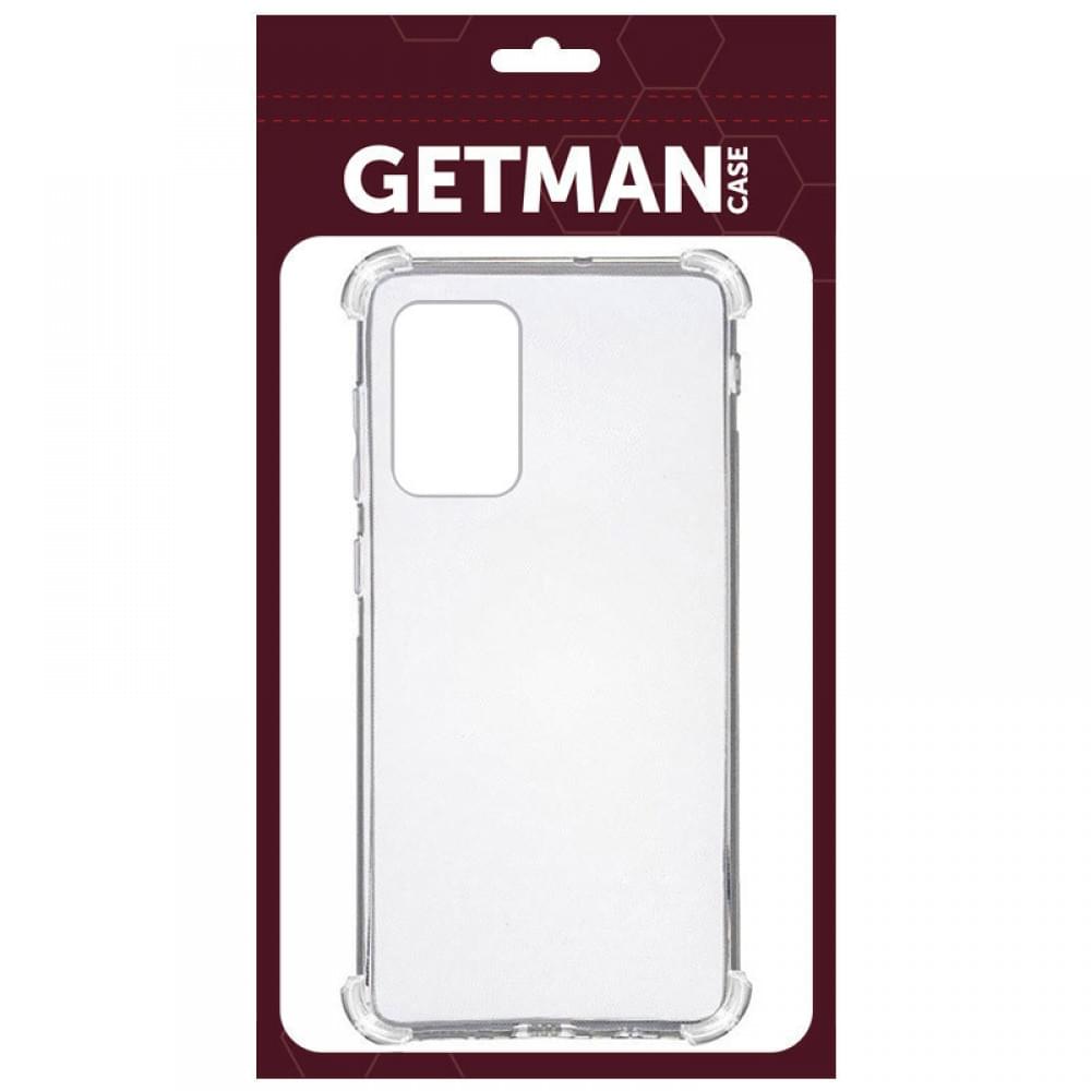 TPU чохол GETMAN Ease logo посилені кути для Samsung Galaxy A32 4G Безбарвний (прозорий)