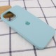 Чохол Silicone Case Square Full Camera Protective (AA) для Apple iPhone 11 Pro Max (6.5") Бірюзовий / Light Turquoise