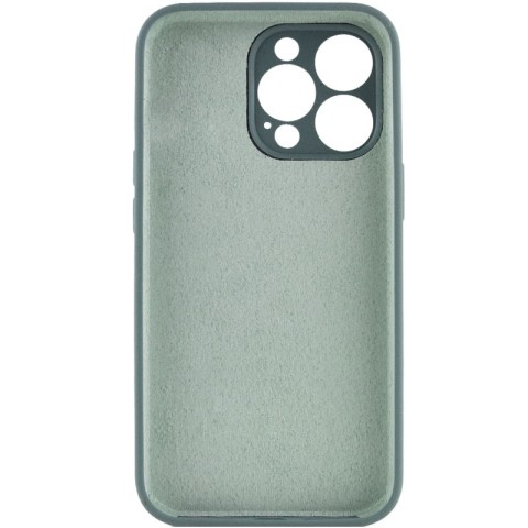 Чохол Silicone Case Full Camera Protective (AA) NO LOGO для Apple iPhone 13 Pro (6.1") Зелений / Pine green