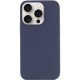Чохол Silicone Case Full Protective (AA) NO LOGO для Apple iPhone 15 Pro Max (6.7") Темно-синій / Midnight blue
