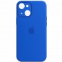 Чохол Silicone Case Full Camera Protective (AA) для Apple iPhone 13 (6.1") Синій / Capri Blue / PVH