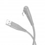 Дата кабель Borofone BX105 Corriente USB to Lightning (1m) Gray