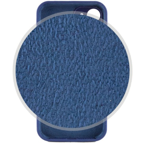 Чохол Silicone Case Full Camera Protective (AA) NO LOGO для Apple iPhone 12 (6.1") Синій / Deep navy