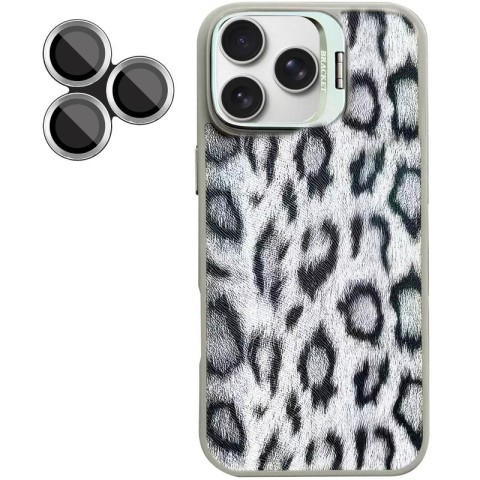 Чохол TPU+PC Wild Leopard with MagSafe and Lens для Apple iPhone 15 Pro Max (6.7") Grey
