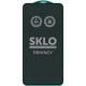 Захисне скло SKLO 5D Privacy (тех.пак) для Apple iPhone 13 / 13 Pro / 14 / 16e (6.1") Чорний
