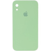 Чохол Silicone Case Square Full Camera Protective (AA) для Apple iPhone XR (6.1") М'ятний / Mint