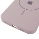Чохол Silicone Case Full Protective (AA) V2 with MagSafe для Apple iPhone 15 (6.1") Сірий / Lavender
