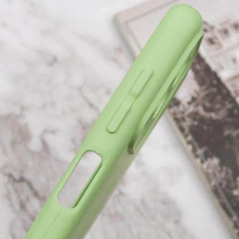 Чохол TPU GETMAN Liquid Silk Full Camera для Samsung Galaxy M33 5G Зелений / Pistachio