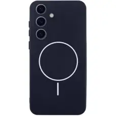 Чохол Silicone Cover Lakshmi Full Camera (AA) with MagFit для Samsung Galaxy S25 Edge Темно-синій / Midnight blue