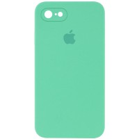 Чохол Silicone Case Square Full Camera Protective (AA) для Apple iPhone 7/8/SE (2020) (4.7") Зелений / Spearmint