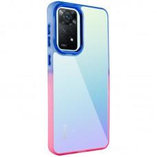 Чохол TPU+PC Fresh sip series для Xiaomi Redmi Note 11 Pro 4G/5G / 12 Pro 4G Рожевий / Синій