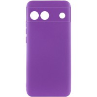 Чохол Silicone Cover Lakshmi Full Camera (A) для Google Pixel 6a Фіолетовий / Purple