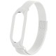 Ремінець Milanese Loop Design для Xiaomi Mi Band 8 / Band 9 (China) / 10 White