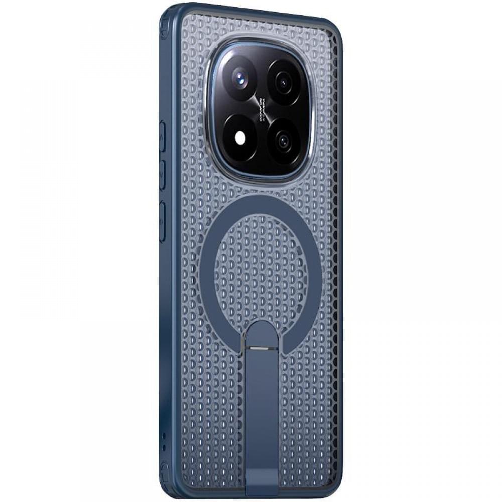 Чохол TPU Breeze with MagSafe stand для Xiaomi Redmi Note 14 Pro 4G/5G Blue