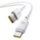 Дата кабель Baseus Silky Series OS Fast Charging USB to Type-C 100W (1m) (P10377703) Moon White