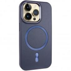 Шкіряний чохол SnapCase with MagSafe для Apple iPhone 15 Pro Max (6.7") Dark Blue